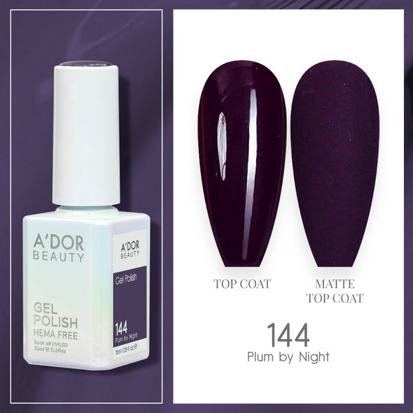 A'DOR HEMA-Free Gel Polish - 144 - Plum By Night - 0.6 oz