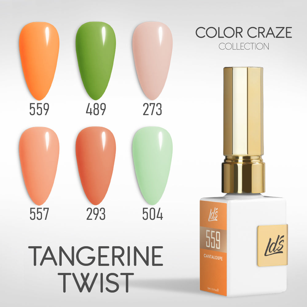 LDS Color Craze Gel Set - Tangerine Twist - 559, 489, 273, 557, 293, 504