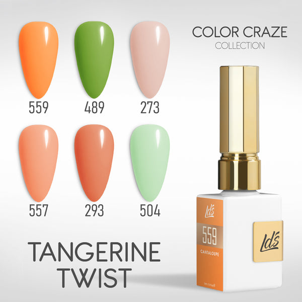 LDS Color Craze Gel Set - Tangerine Twist - 559, 489, 273, 557, 293, 504