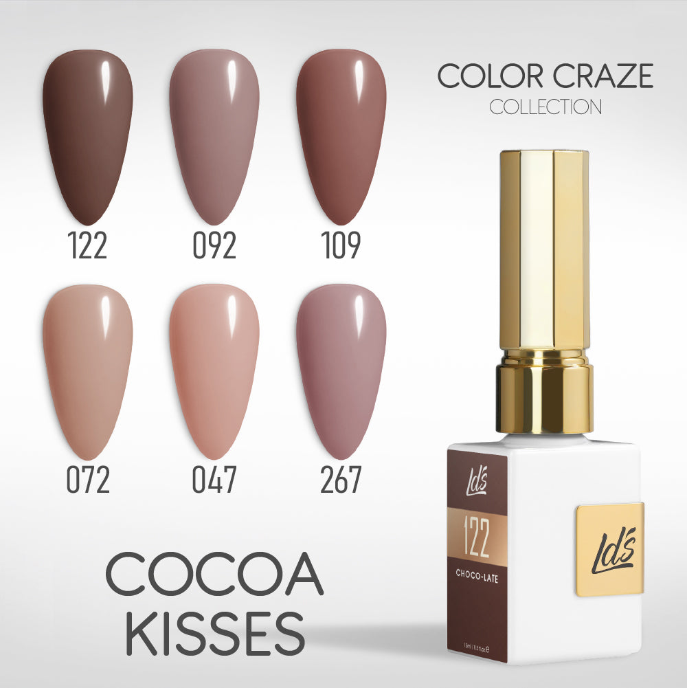 LDS Color Craze Gel Set - Cocoa Kisses - 122, 092, 109, 072, 047, 267