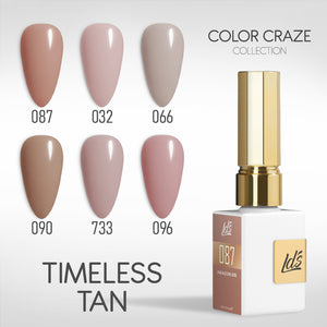 LDS Color Craze Gel Set - Timeless Tan - 087, 032, 066, 090, 733, 096