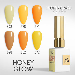 LDS Color Craze Gel Set - Honey Glow - 648, 578, 581, 828, 582, 572
