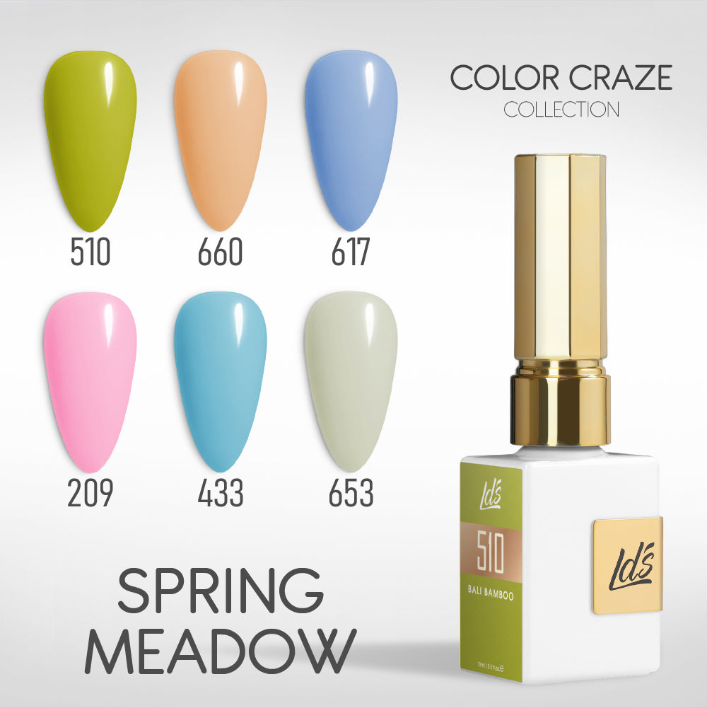 LDS Color Craze Gel Set - Spring Meadow - 510, 660, 617, 209, 433, 653