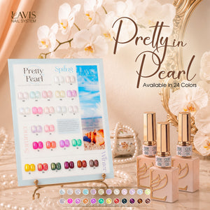 LAVIS C03 - Set 24 Color - Gel Polish 0.5 oz - Pretty in Pearl Collection