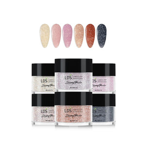  LDS Bridal Collection 1oz/ea (06 Colors): 153, 154, 155, 156, 157, 158 by LDS sold by DTK Nail Supply