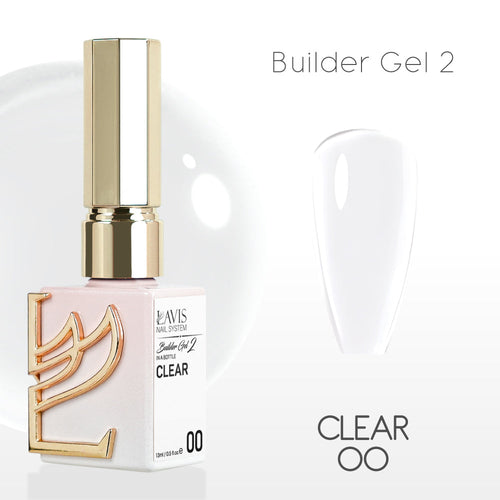 LAVIS Builder Gel In The Bottle (ver 2) - 00 Clear - Gel Polish 0.5oz