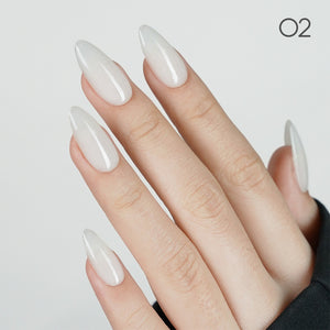 LAVIS Builder Gel In The Bottle (ver 2) - 02 Milky White - Gel Polish 0.5oz