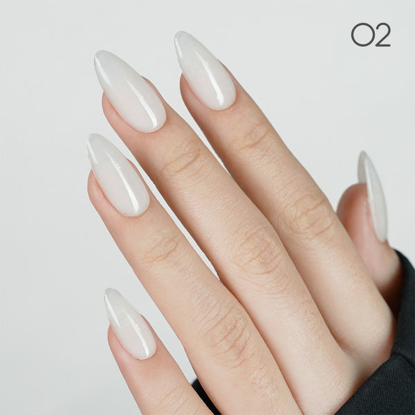 LAVIS Builder Gel In The Bottle (ver 2) - 02 Milky White - Gel Polish 0.5oz