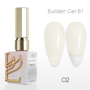 LAVIS Builder Gel In The Bottle - B1-02 Milky White - Gel Polish 0.5oz