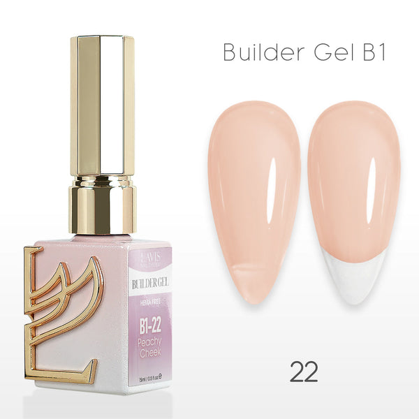 LAVIS Builder Gel In The Bottle - B1-22 Rose Corral - Gel Polish 0.5oz