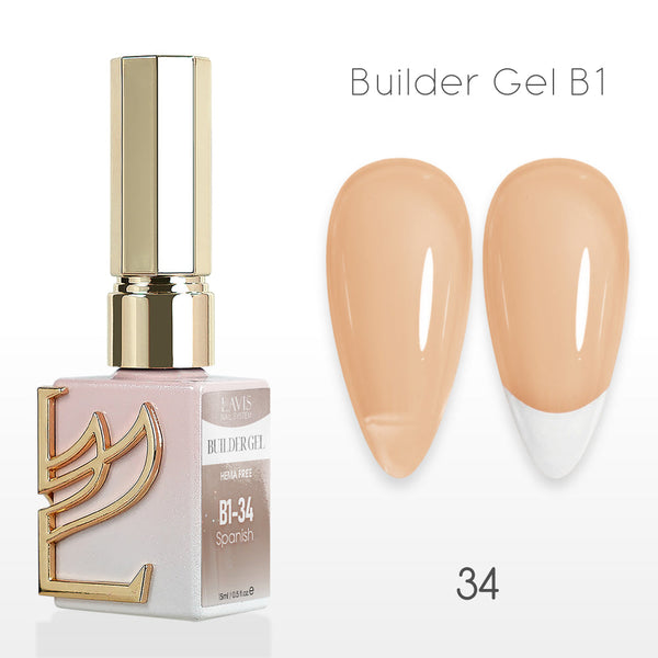 LAVIS Builder Gel In The Bottle - B1-34 Fawn Over Me - Gel Polish 0.5oz