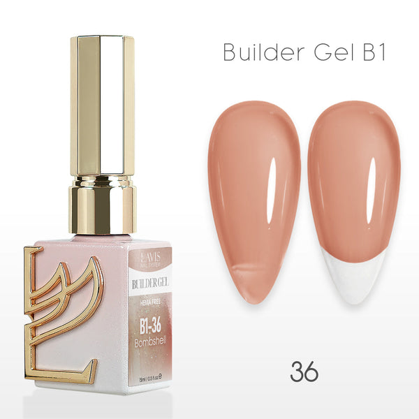 LAVIS Builder Gel In The Bottle - B1-36 Rose Sienna - Gel Polish 0.5oz