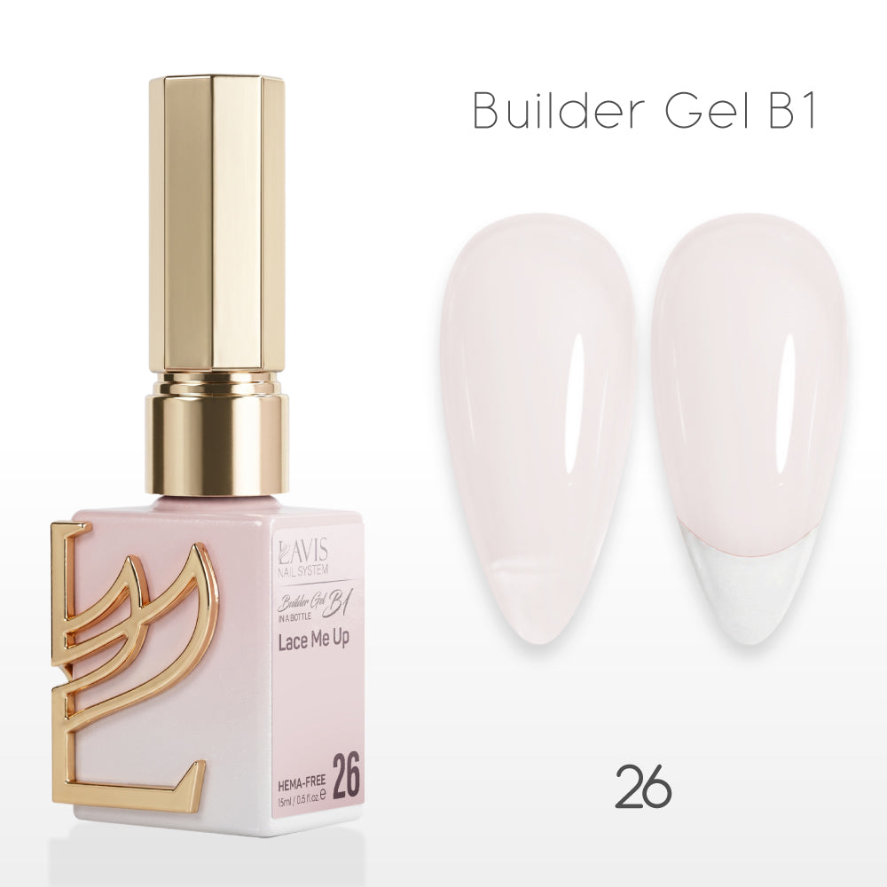 LAVIS Builder Gel In The Bottle - B1-26 Lace Me Up - Gel Polish 0.5oz