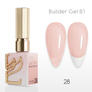 LAVIS Builder Gel In The Bottle - B1-28 Sunset Rose - Gel Polish 0.5oz