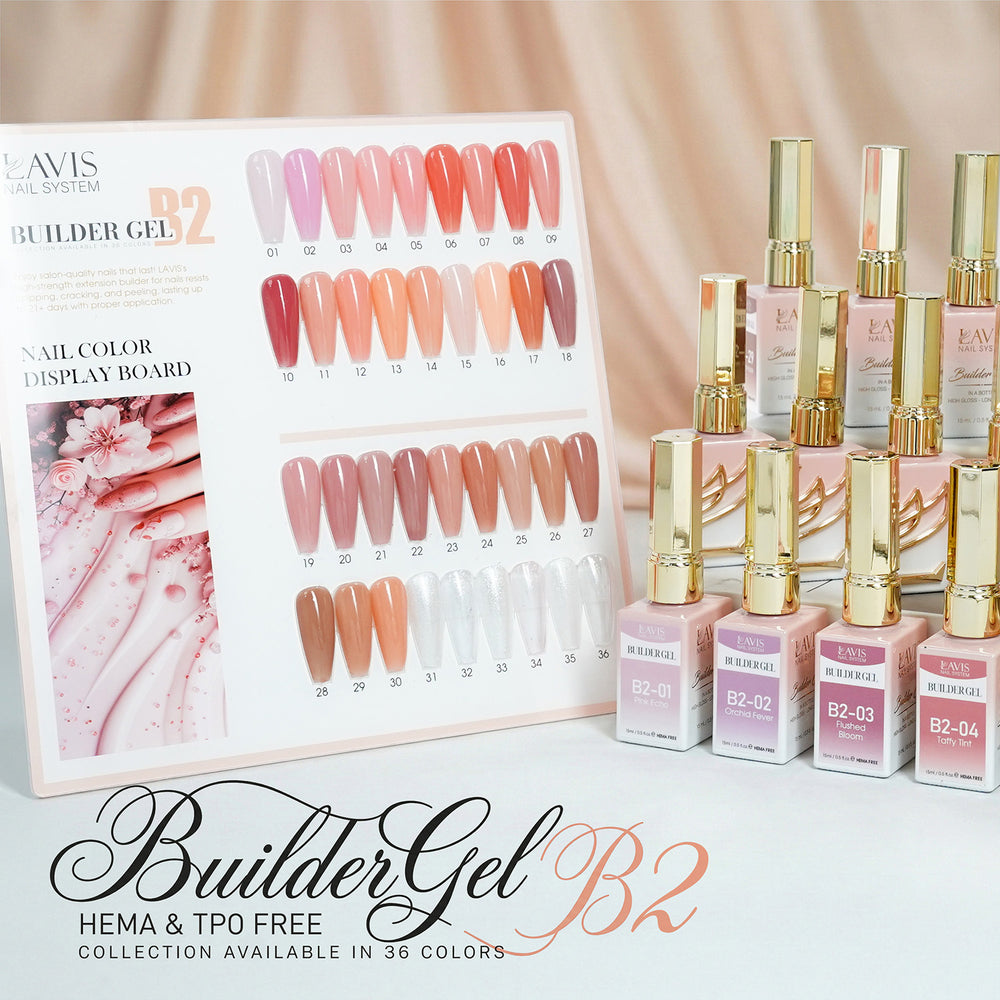 LAVIS Builder Gel In The Bottle - B2-26 Blushbed - Gel Polish 0.5oz