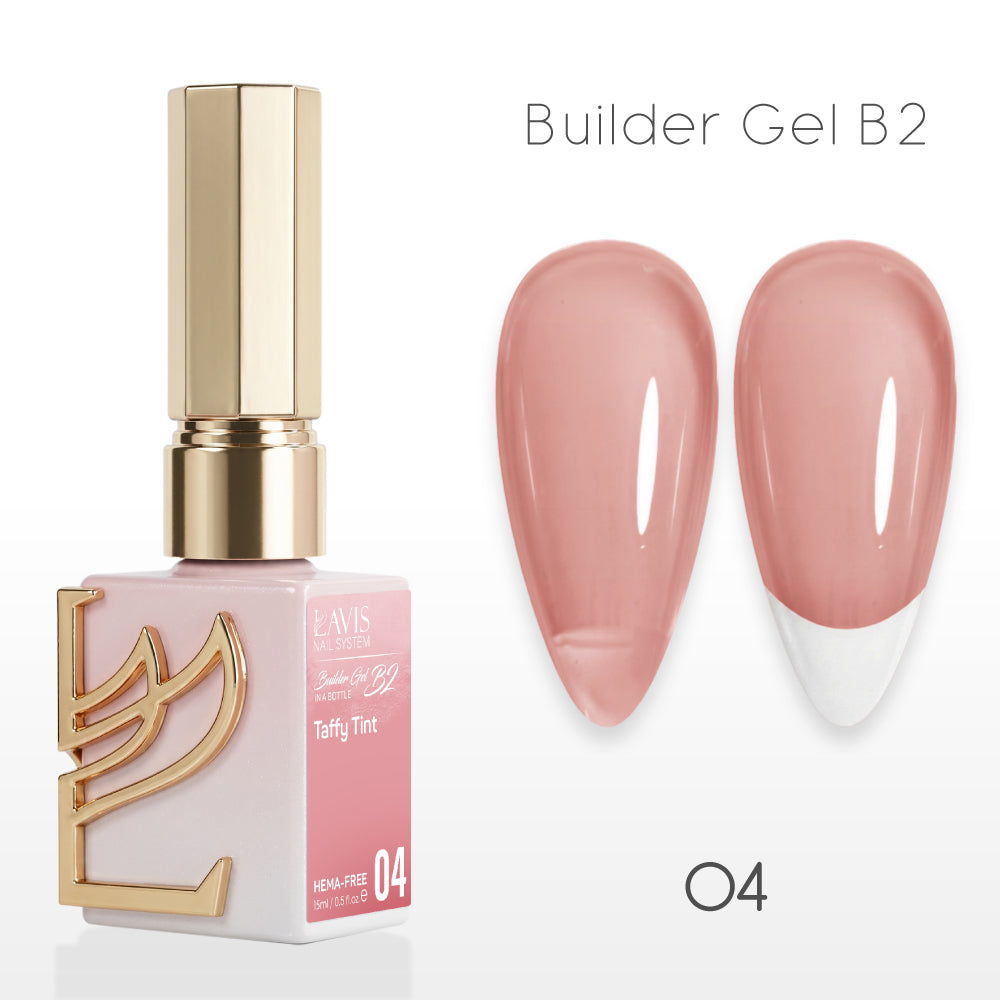 LAVIS Builder Gel In The Bottle - B2-04 Taffy Tint - Gel Polish 0.5oz