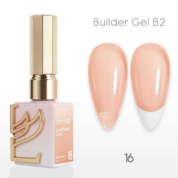 LAVIS Builder Gel In The Bottle - B2-16 Cantaloupe Cloud  - Gel Polish 0.5oz