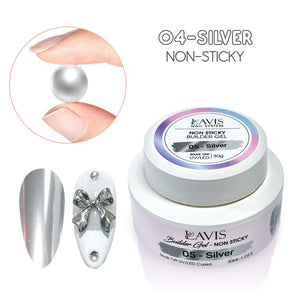 LAVIS Builder Gel Jar Non Sticky - 05 Silver 30g