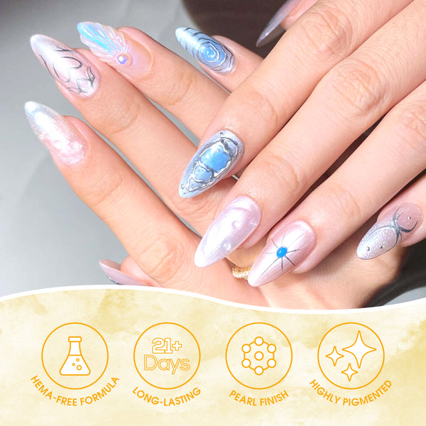 LAVIS C03 - Gel Polish 0.5 oz - Pretty in Pearl Collection