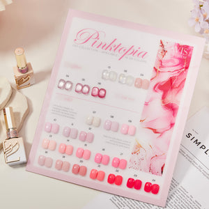 LAVIS C07 - Set 24 Colors - Gel Polish 0.5 oz - Pinktopia Collection