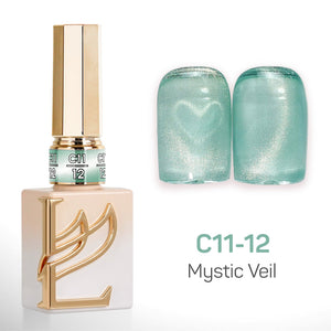LAVIS Cat Eyes C11 - Set 24 Colors - Gel Polish 0.5 oz - Mystic Veil Collection
