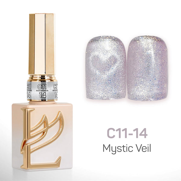 LAVIS Cat Eyes C11 - Set 24 Colors - Gel Polish 0.5 oz - Mystic Veil Collection