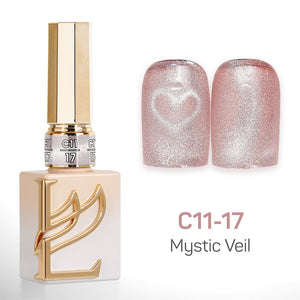 LAVIS Cat Eyes C11 - Set 24 Colors - Gel Polish 0.5 oz - Mystic Veil Collection