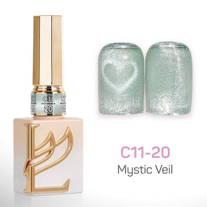 LAVIS Cat Eyes C11 - Set 24 Colors - Gel Polish 0.5 oz - Mystic Veil Collection