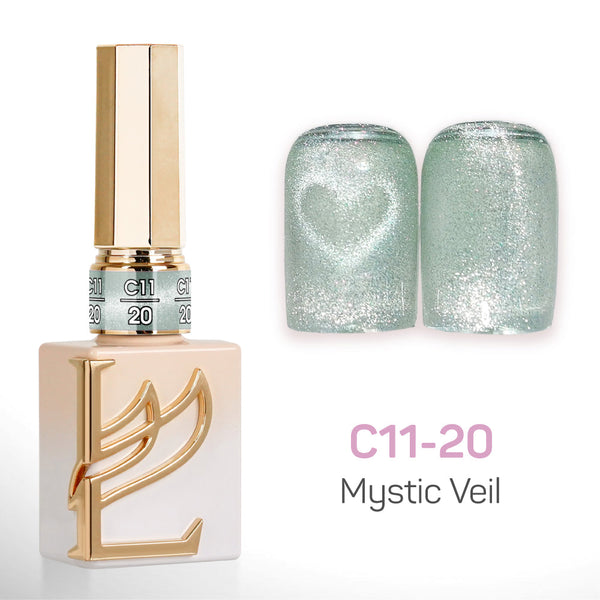 LAVIS Cat Eyes C11 - Set 24 Colors - Gel Polish 0.5 oz - Mystic Veil Collection