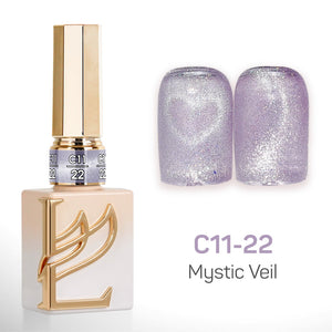 LAVIS Cat Eyes C11 - Set 24 Colors - Gel Polish 0.5 oz - Mystic Veil Collection