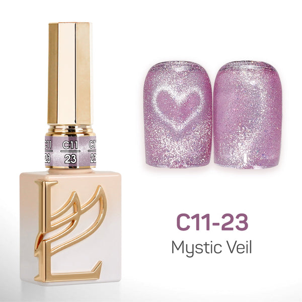 LAVIS Cat Eyes C11 - Set 24 Colors - Gel Polish 0.5 oz - Mystic Veil Collection