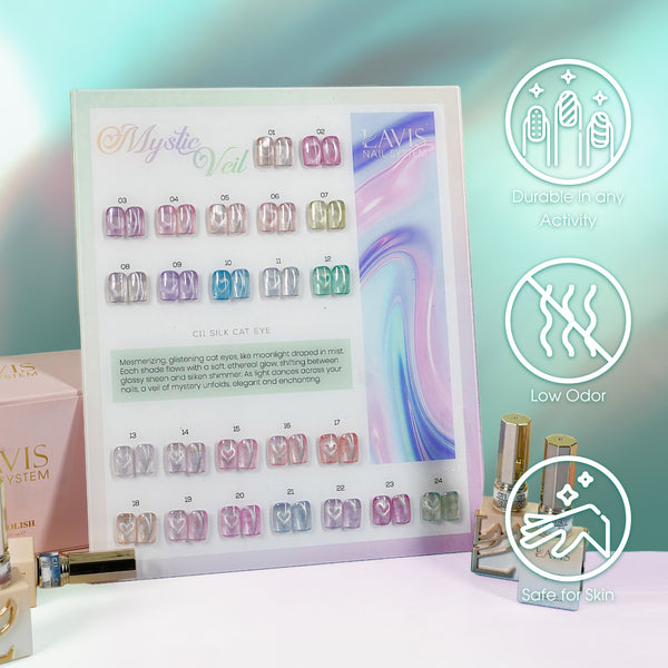 LAVIS Cat Eyes C11 - 14 - Gel Polish 0.5 oz - Mystic Veil Collection