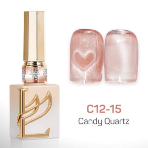 LAVIS Cat Eyes C12 - Set 24 Colors - Gel Polish 0.5 oz - Candy Quartz Collection