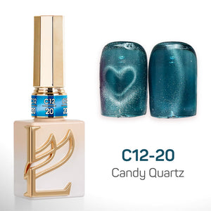 LAVIS Cat Eyes C12 - Set 24 Colors - Gel Polish 0.5 oz - Candy Quartz Collection