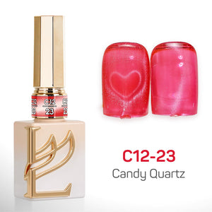 LAVIS Cat Eyes C12 - Set 24 Colors - Gel Polish 0.5 oz - Candy Quartz Collection