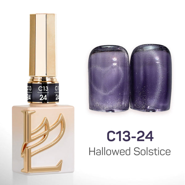 LAVIS Cat Eyes C13 - Set 24 Colors - Gel Polish 0.5 oz - Hallowed Solstice Collection