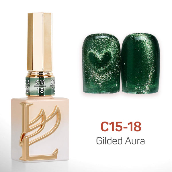 LAVIS Cat Eyes C15 - 18 - Gel Polish 0.5 oz - Gilded Aura Collection