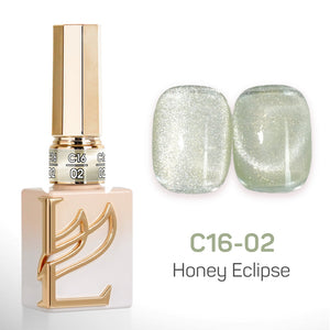 LAVIS Cat Eyes C16 - Set 24 Colors - Gel Polish 0.5 oz - Honey Eclipse Collection