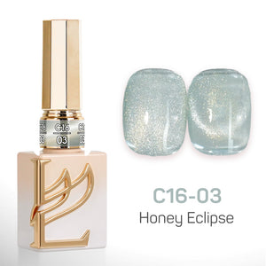 LAVIS Cat Eyes C16 - Set 24 Colors - Gel Polish 0.5 oz - Honey Eclipse Collection