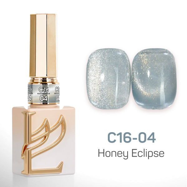 LAVIS Cat Eyes C16 - Set 24 Colors - Gel Polish 0.5 oz - Honey Eclipse Collection