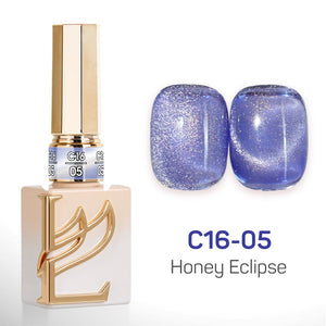 LAVIS Cat Eyes C16 - Set 24 Colors - Gel Polish 0.5 oz - Honey Eclipse Collection