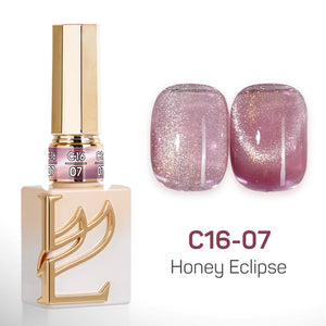LAVIS Cat Eyes C16 - Set 24 Colors - Gel Polish 0.5 oz - Honey Eclipse Collection
