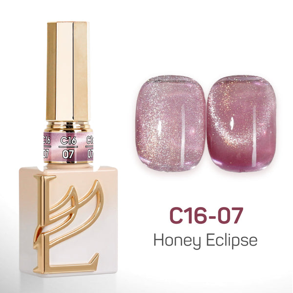 LAVIS Cat Eyes C16 - Set 24 Colors - Gel Polish 0.5 oz - Honey Eclipse Collection