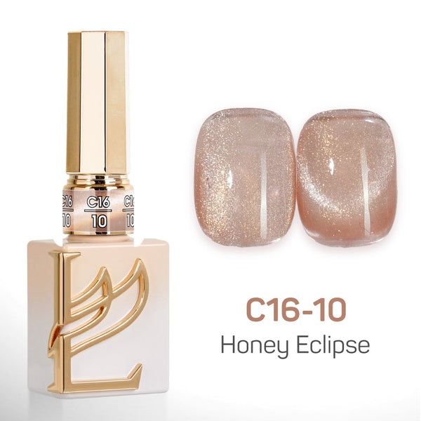 LAVIS Cat Eyes C16 - Set 24 Colors - Gel Polish 0.5 oz - Honey Eclipse Collection