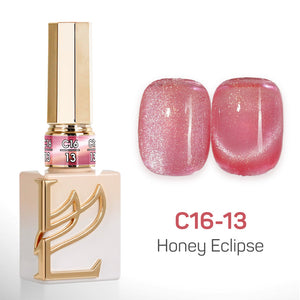 LAVIS Cat Eyes C16 - Set 24 Colors - Gel Polish 0.5 oz - Honey Eclipse Collection