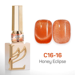 LAVIS Cat Eyes C16 - Set 24 Colors - Gel Polish 0.5 oz - Honey Eclipse Collection