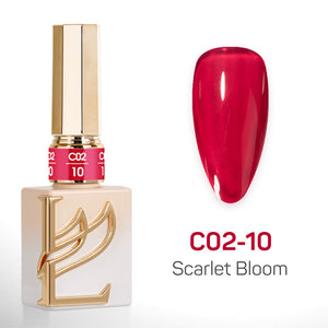 LAVIS C02 - Set 24 Color - Gel Polish 0.5 oz - Scarlet Bloom Collection