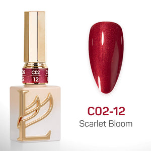 LAVIS C02 - Set 24 Color - Gel Polish 0.5 oz - Scarlet Bloom Collection