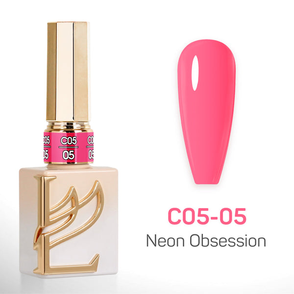 LAVIS C05 - Set 24 Colors - Gel Polish 0.5 oz - Neon Obsession Collection