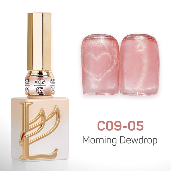 LAVIS Cat Eyes C09 - Set 24 Colors - Gel Polish 0.5 oz - Morning Dewdrop Collection